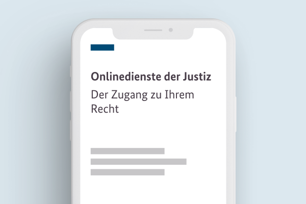 Grafik zu Onlinedienste der Justiz